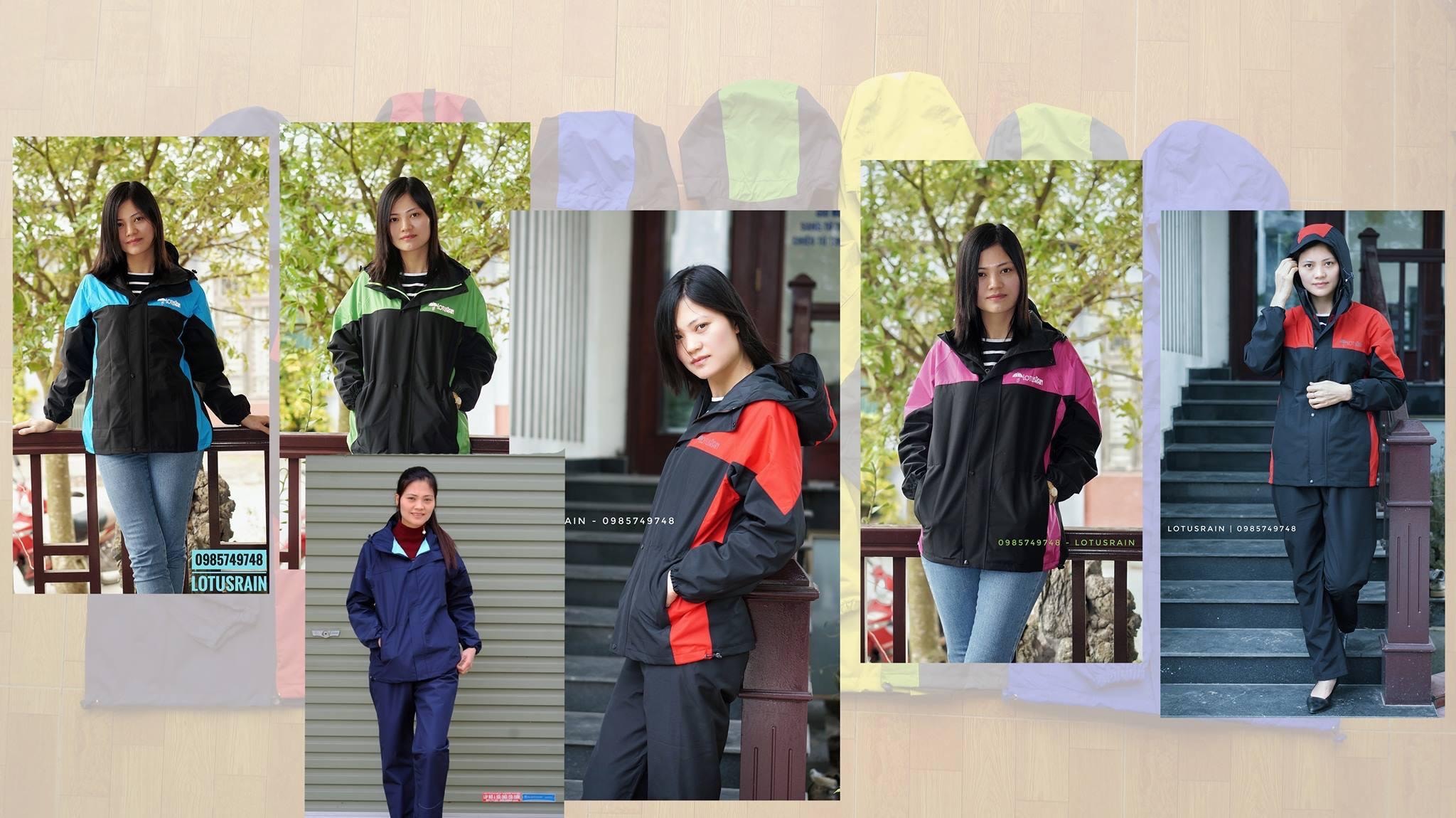 Áo mưa bộ 2 lớp chất đẹp chống thấm tuyệt đối