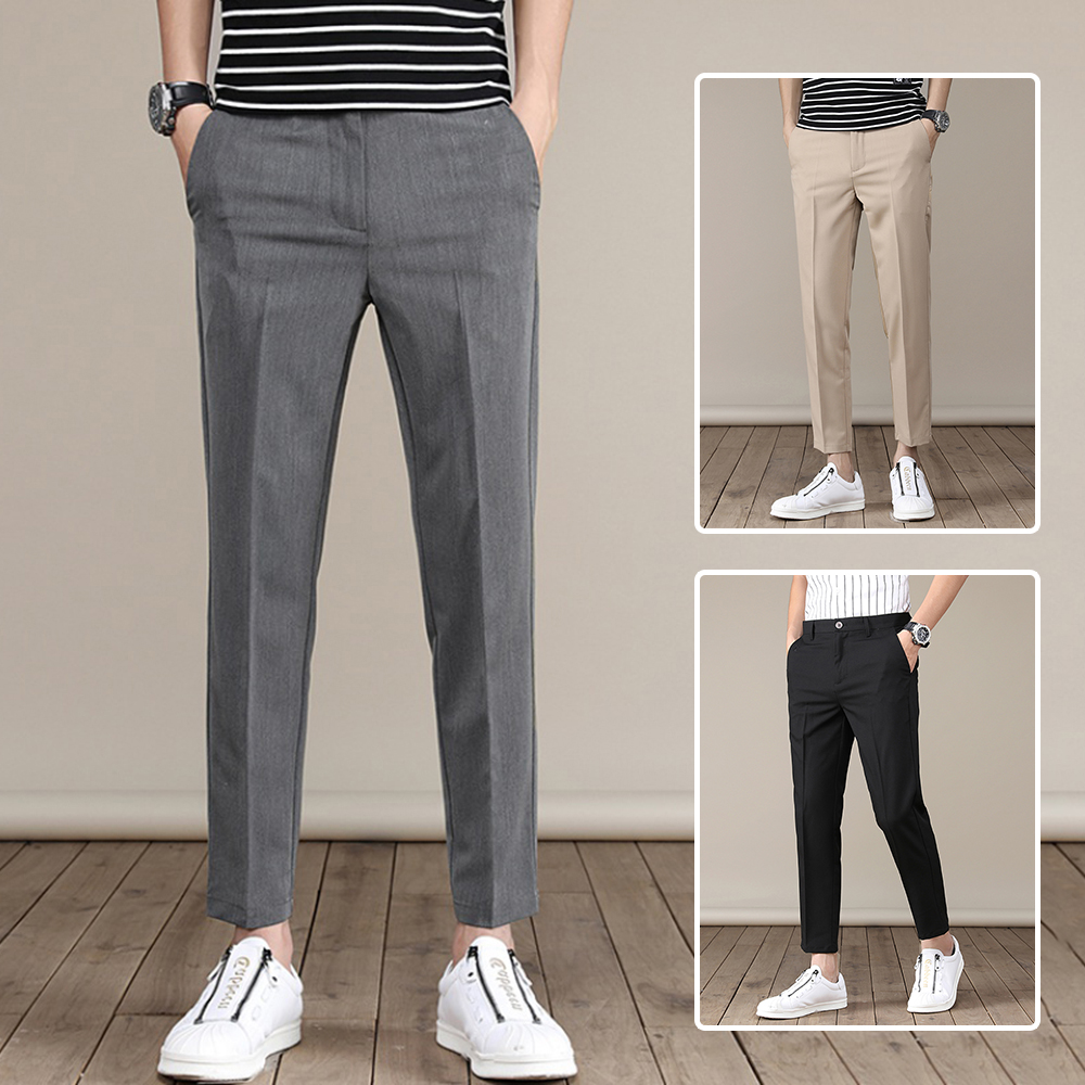Quần Tây Âu Quần Chinos Nam Dáng Baggy Hàn Quốc Kiểu Dáng Thanh Lịch Mẫu Mới Hot Trend Năm 2021 4HER JOGGER 9000066C10