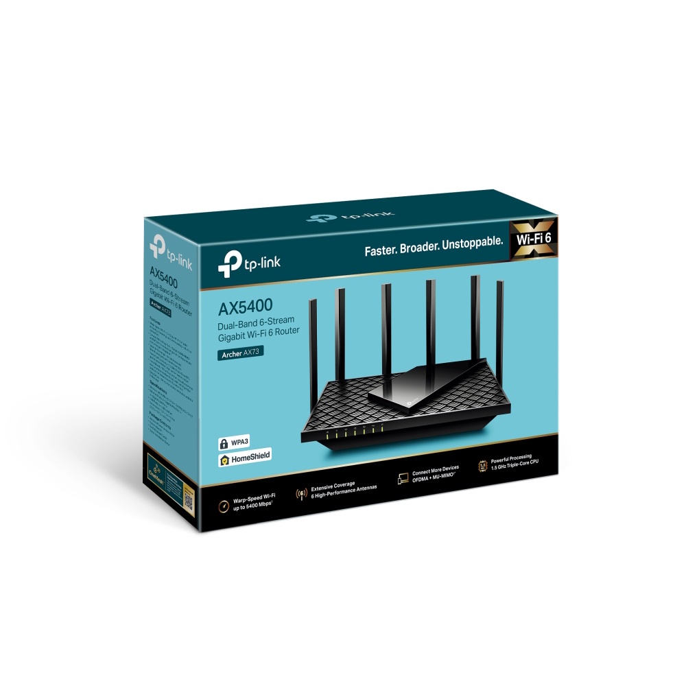 Bộ phát wifi 6 tp-link archer ax73 ax5400 mu-mimo mesh