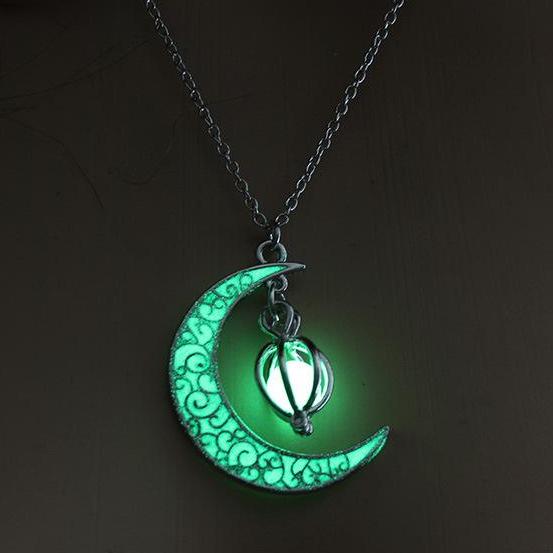 [HCM]Vòng Cổ  Nữ  Vầng Trăng Khuyết Dạ Quang Phát Sáng Trong Đêm DCFULLTRANGDAQUANG12