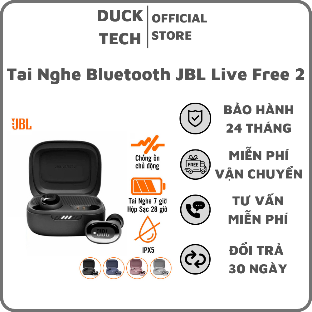 Tai nghe không dây bluetooth Truewireless JBL Live Free 2 TWS
