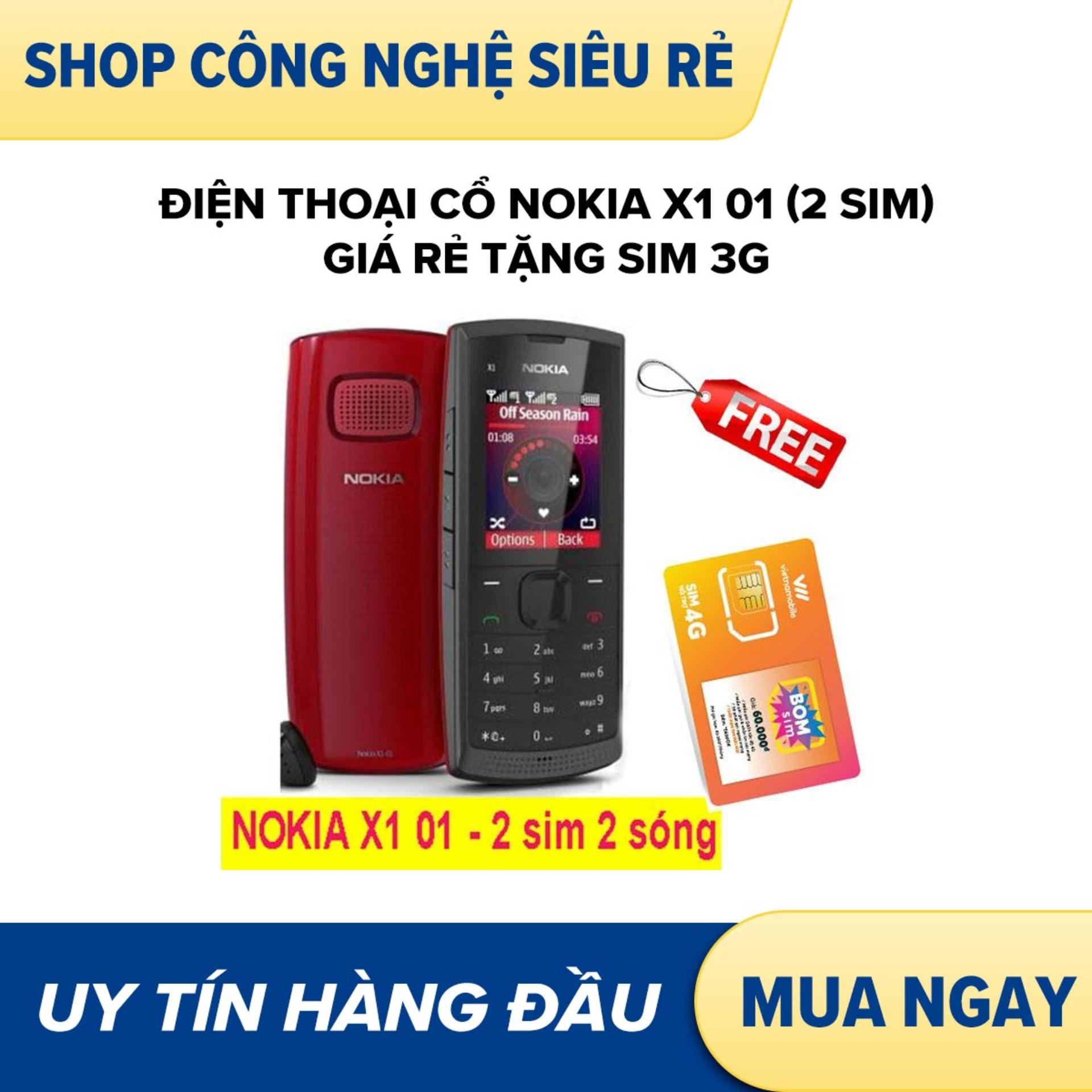 Điện thoại cổ nokia x1 01 giá rẻ tặng sim 3g