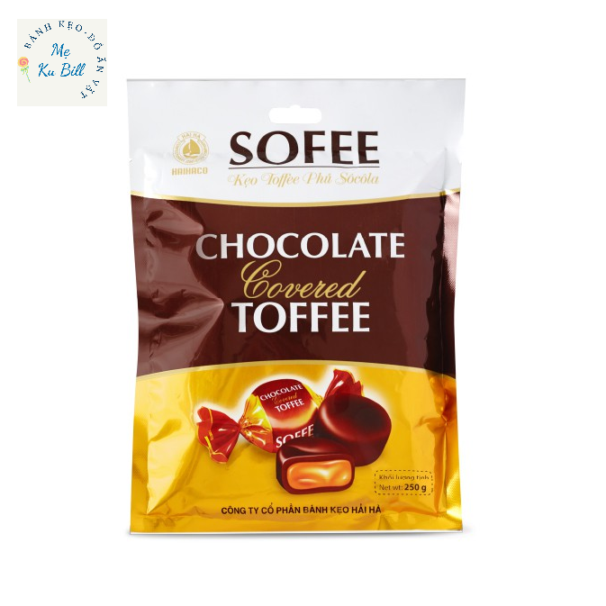 Kẹo Toffee Phủ Socola Sofee Hải Hà 250g, kẹo socola mềm | bánh kẹo Mẹ Bill