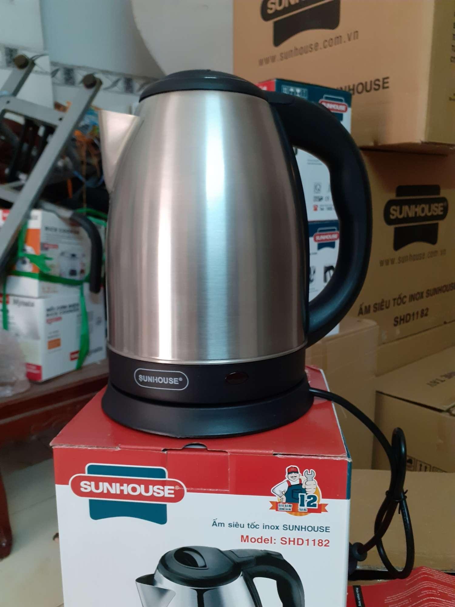 ẤM SIÊU TỐC SUNHOUSE INOX 304 MODE 1182 GIẢM 25K