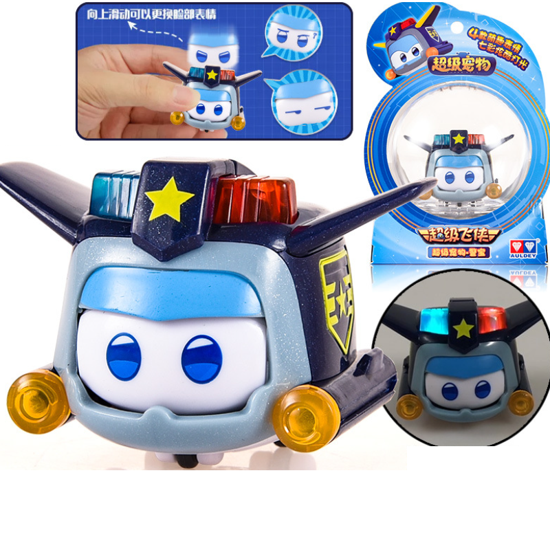 Đồ chơi mô hình Super wings đội bay siêu đẳng Đồ chơi trẻ em Thú cưng siêu cấp Paul có đèn nháy sáng