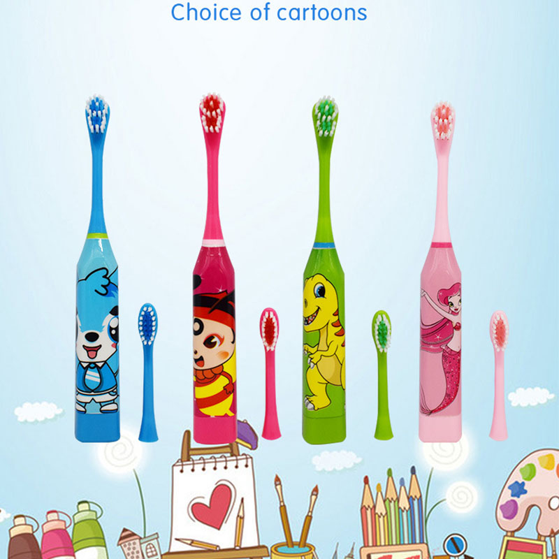 Electric toothbrush children's cartoon toothbrush vibration baby children's toothbrush creative gift