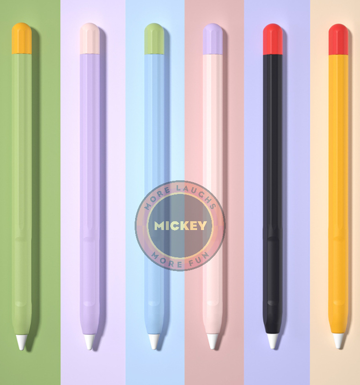 [HCM]Vỏ bao ốp silicon màu trơn bảo vệ bút cảm ứng Apple pencil 2 nhiều màu đa dạng