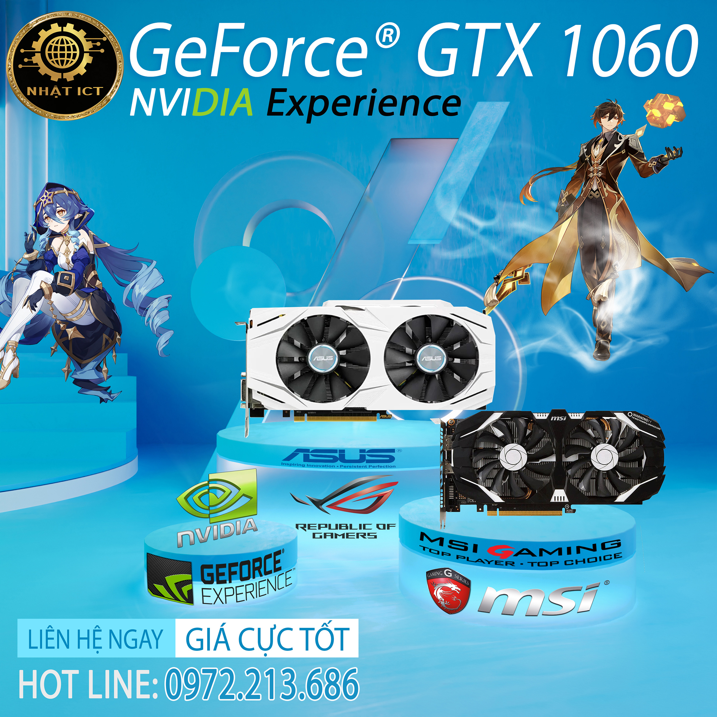 Đẳng cấp gaming với card màn hình "hắc bạch công tử" - nvidia geforce gtx 1060 3g oc
