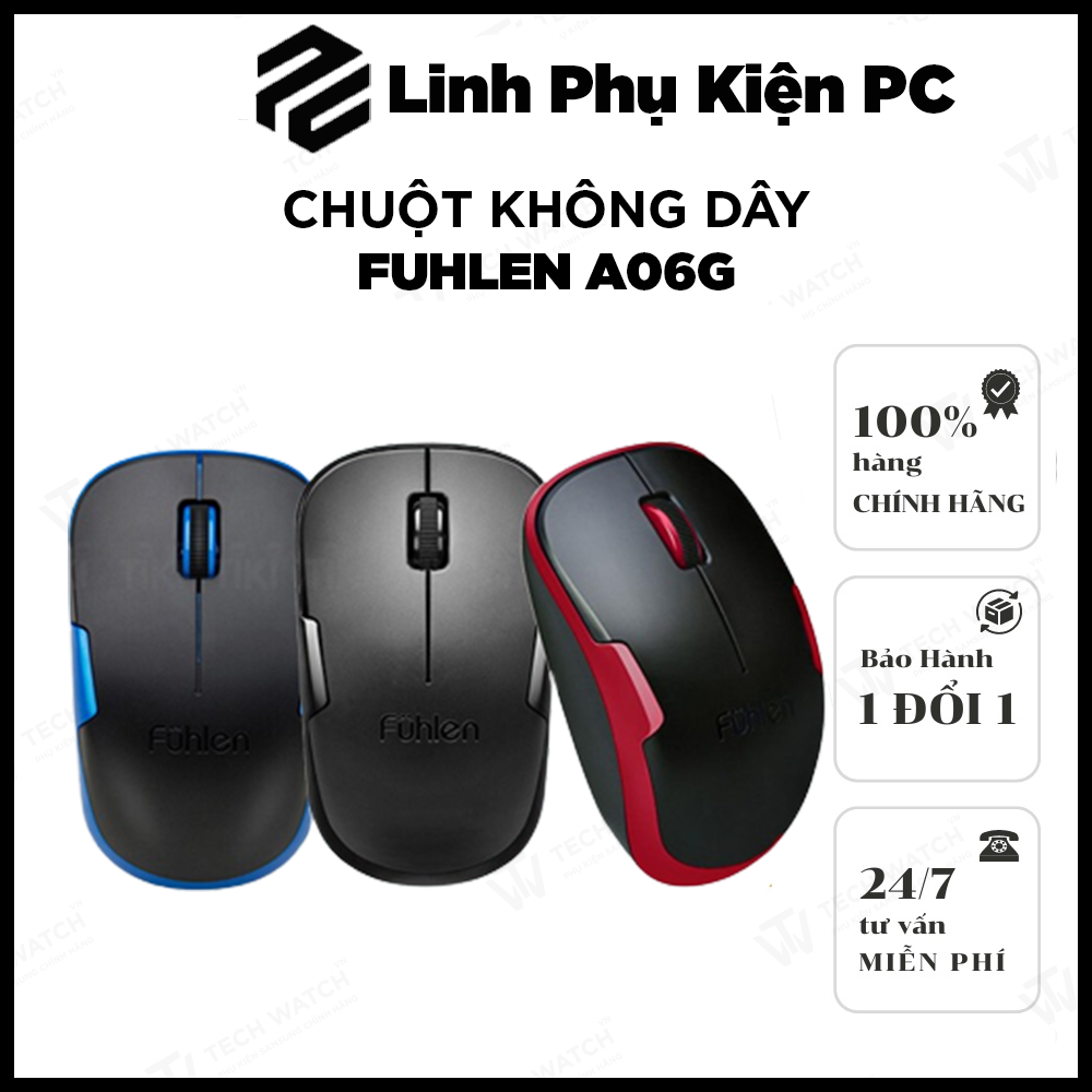 Chuột Không Dây Fuhlen A06G tặng kèm pin