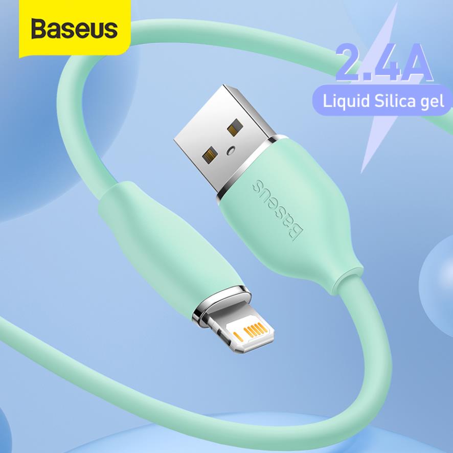Cáp sạc nhanh cho IPhone Baseus Jelly Liquid Silica Gel Fast Charging 2.4A Data Cable