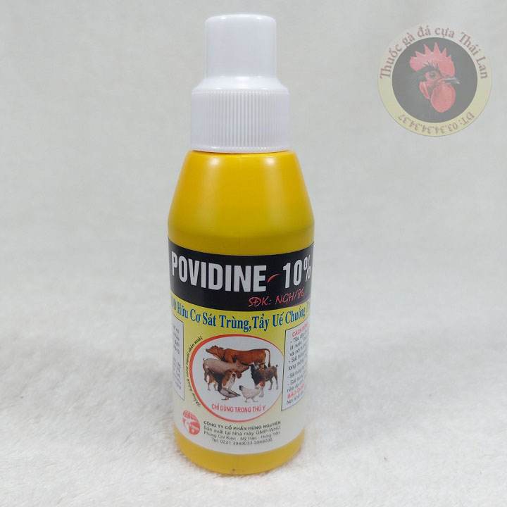 povidine - chai xịt sát trùng chuồng trại - 1 chai / 100ml