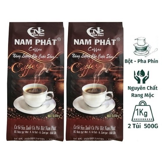 Combo 2 Bịch Cà phê pha phin Nam Phát đậm đà - Đặc sản Buôn Ma Thuột