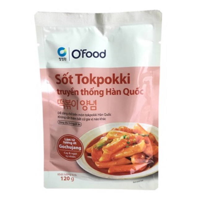 Sốt Tokpokki Truyền Thống Hàn Quốc O Food 120 Gram
