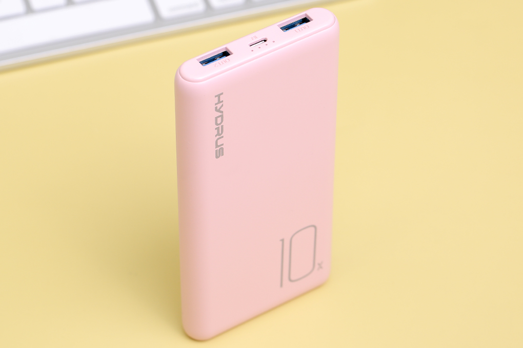 Pin sạc dự phòng polymer 10.000 mah hys pj jp1vh hồng 1n
