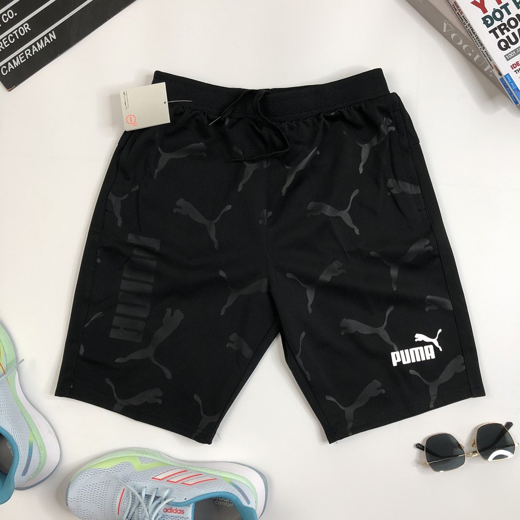 Quần đùi nam thun thể thao ngắn Puma Q36 quần short nam đẹp lưng thun sọt nam cao cấp có size lớn cho người mập big size