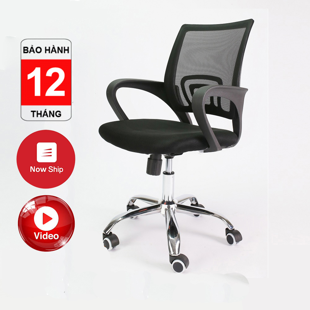 Ghế xoay văn phòng W11 lưng lưới thoáng, ghế làm việc tại nhà đa tiện ích, mesh chair