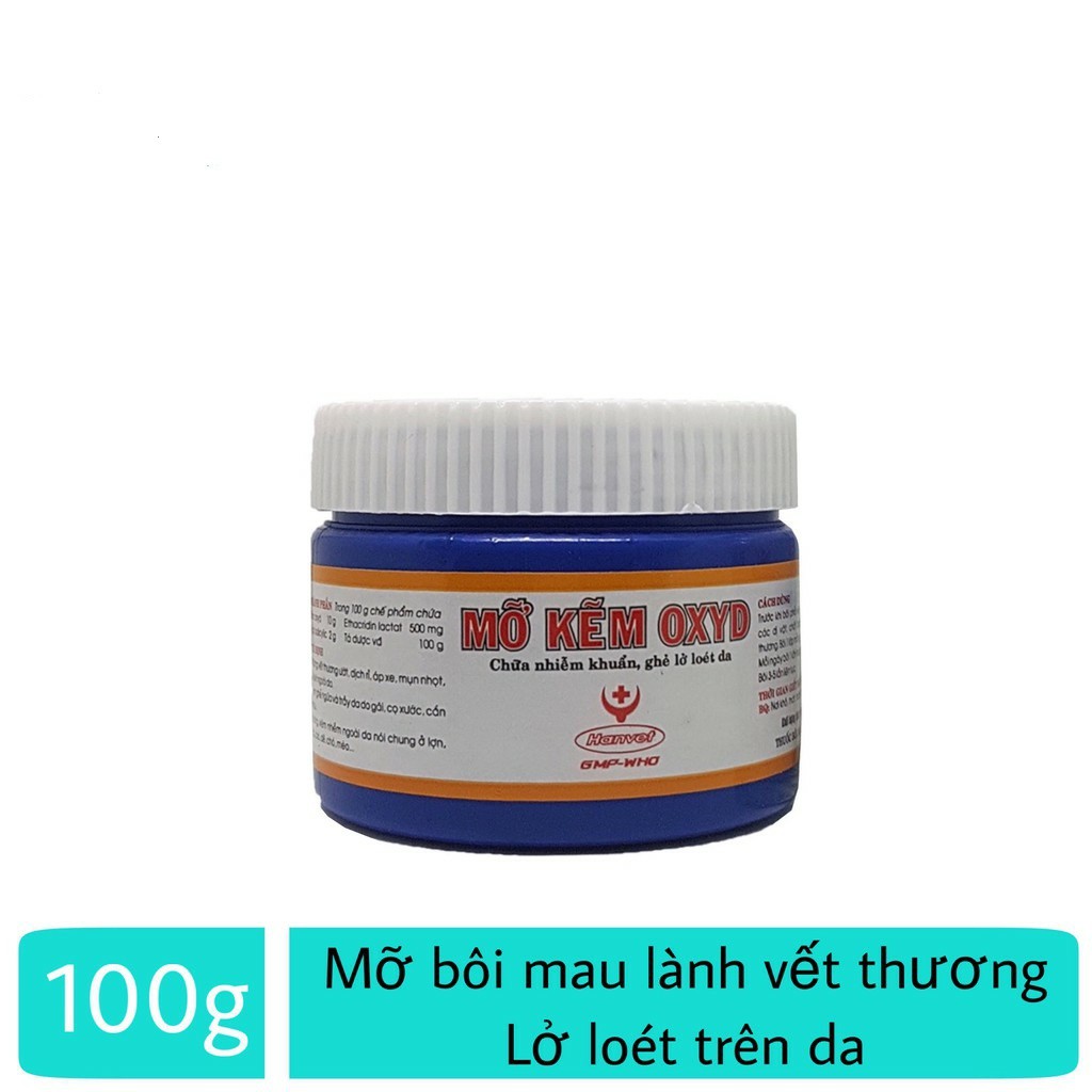 [HCM]Mỡ Kẽm Oxyd - Thuốc Bôi Ngoài Da Đặc  Ghẻ Lở Loét Trên Da Chó Mèo Và Gia Súc Khác