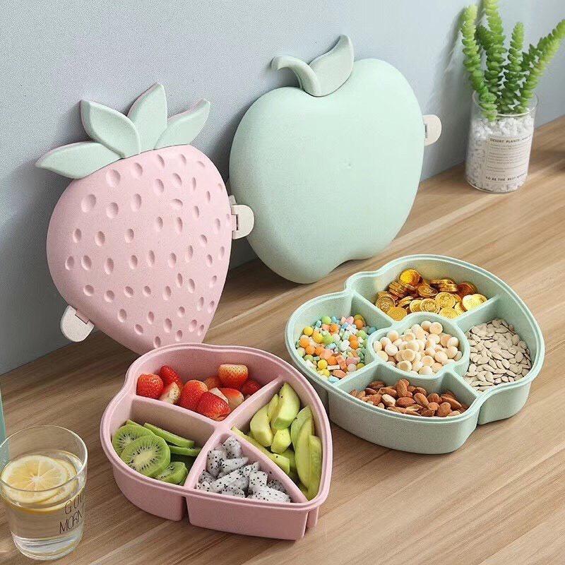 Khay mứt, khay đựng mứt tết, khay đựng bánh mứt hình hoa quả, khay đựng mức tết loại đẹp, hộp đựng mứt tết loại đẹp GDMT01