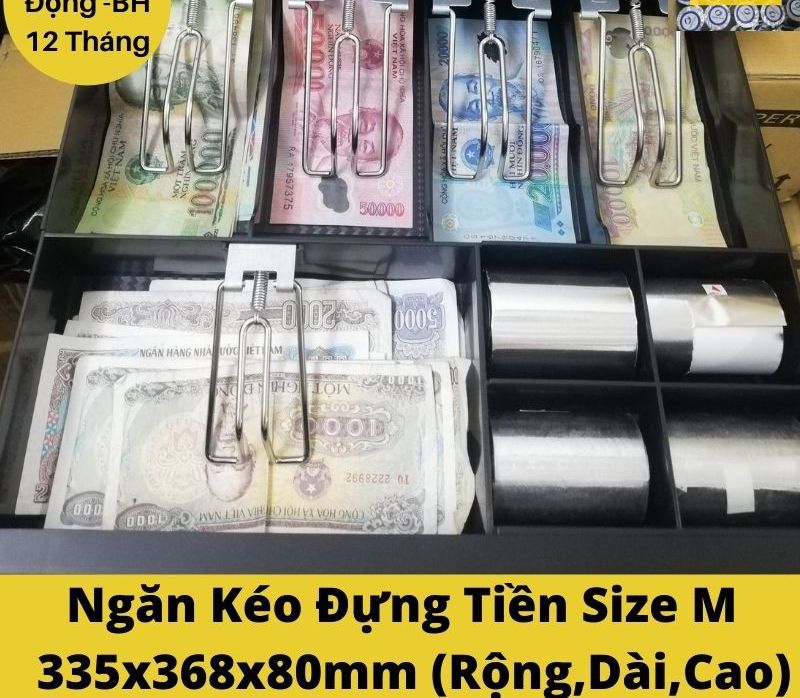 Két tiền thu ngân tự động - ngăn kéo đựng tiền siêu thị