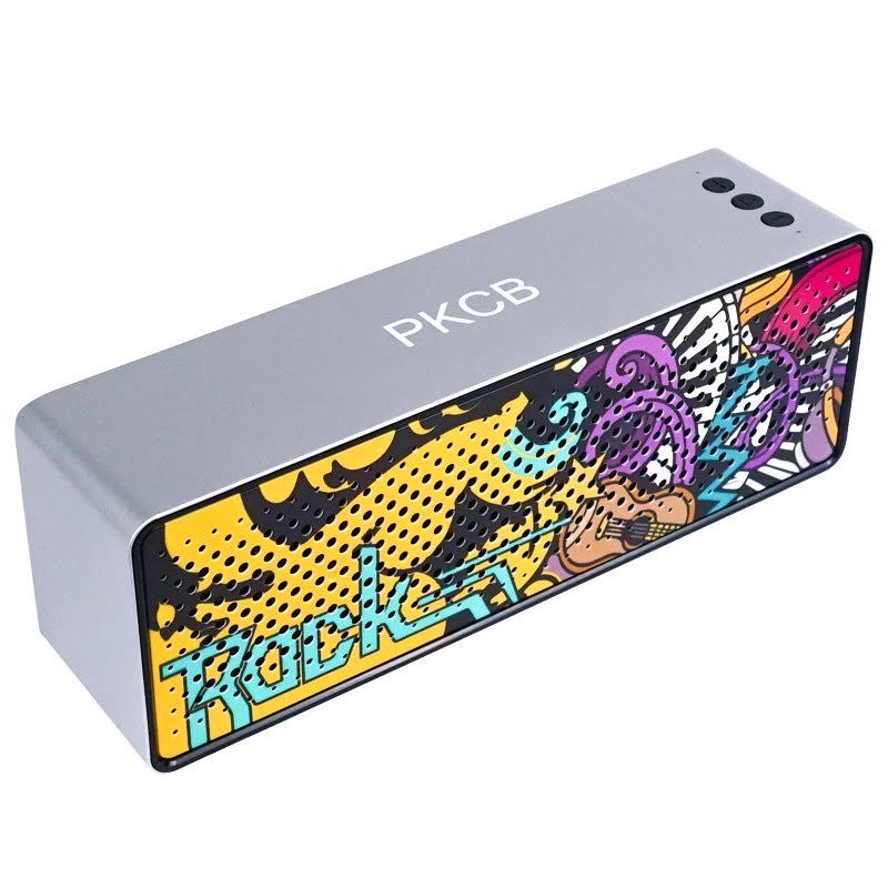 Loa bluetooth không dây nghệ thuật graffiti công suất lớn loa kép khuếch đại âm thanh PKCB - Hàng chính hãng