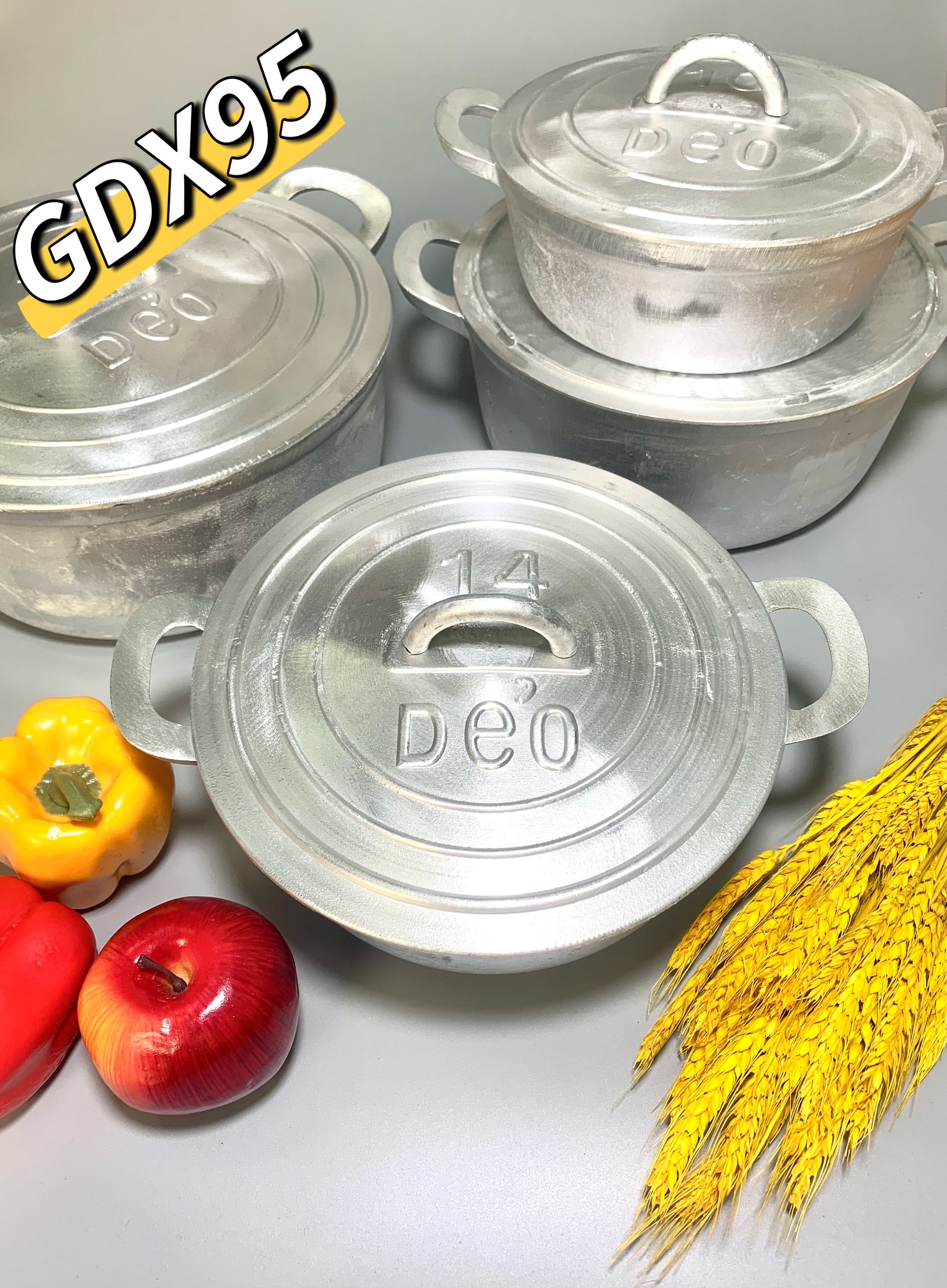 Nồi gang đúc 21cm siêu dầy siêu bóng