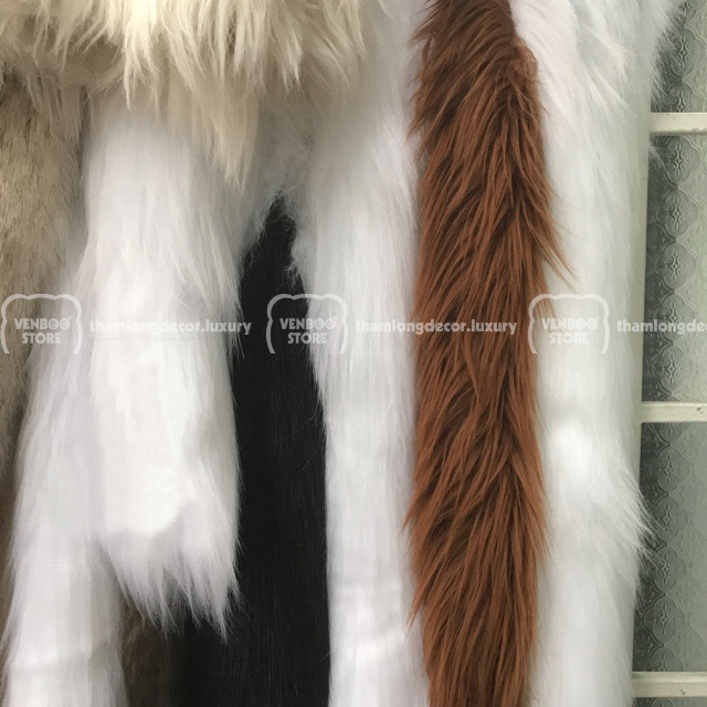 Vải Lông Thú Hồ Ly may gấu bông áo lông đồ cosplay tai mèo đồ diễn thiết kế thảm lông chụp ảnh | Vải Lông Thú VENBOO