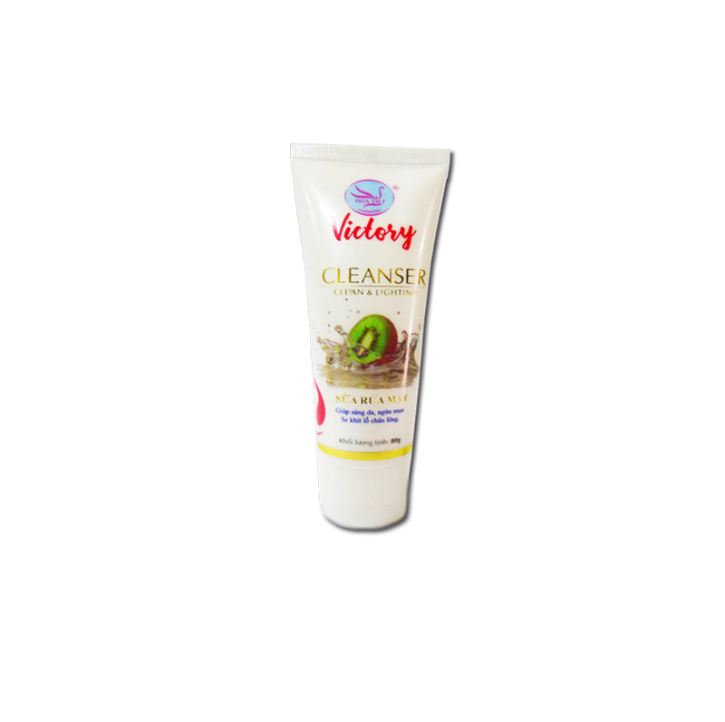 Sữa rửa mặt sáng da, ngừa mụn, se khít lỗ chân lông Cleanser Hoa Việt Victory 60g