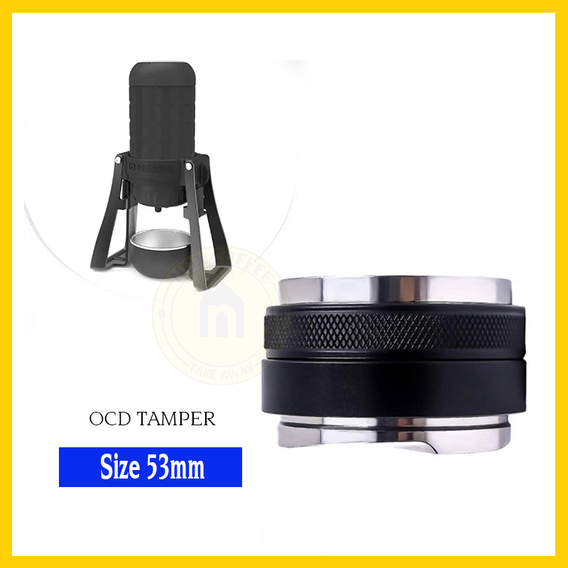 Tamper ocd 2 đầu size 53mm dành cho staresso mirage, breiville