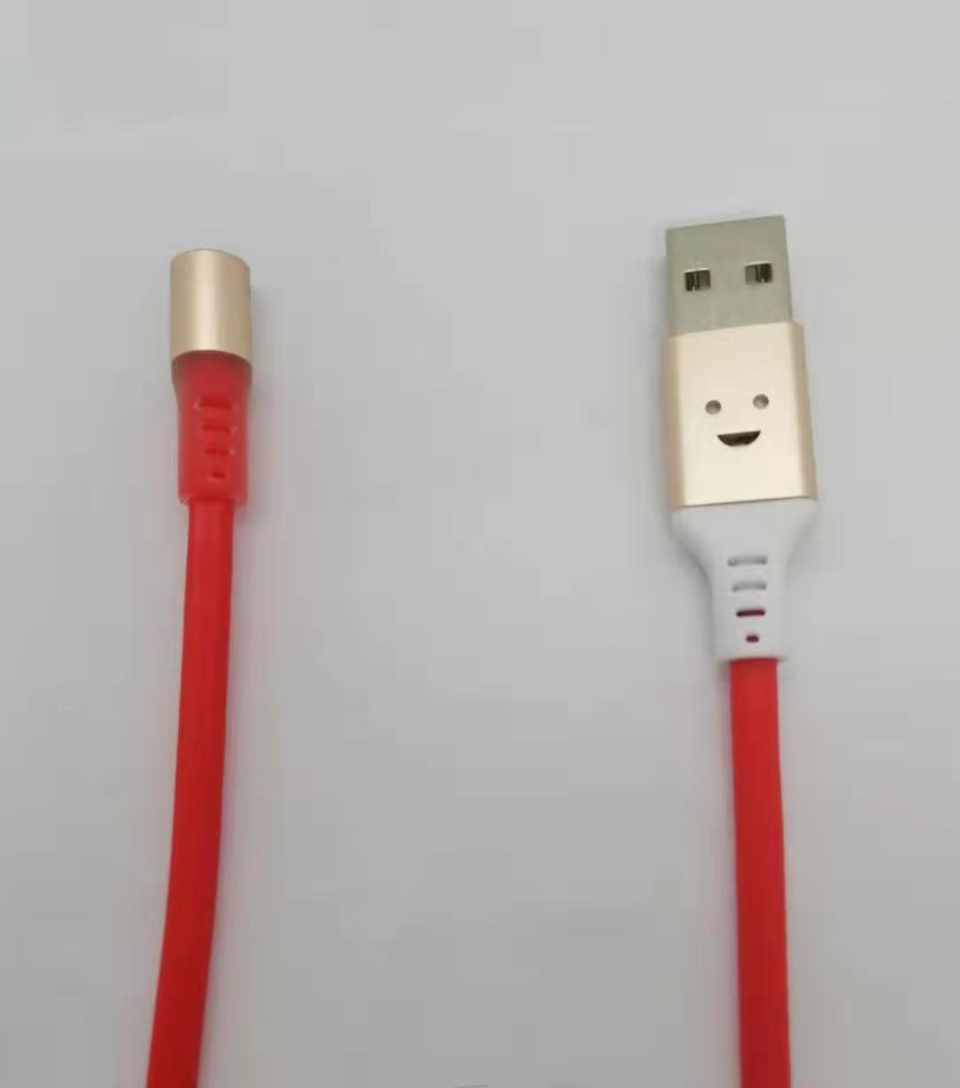 Dây Cáp Sạc Có Đèn Led Cảm Ứng Âm Thanh, đầu hit nam châm nhấp nháy, Dây chất liệu TPE đàn hồi cao, bọc nhựa PVC cao cấp, giúp tránh gập, xoắn rối, đèn phát sáng theo âm thanh, 2 đầu hít: MicroUSB , Lightning