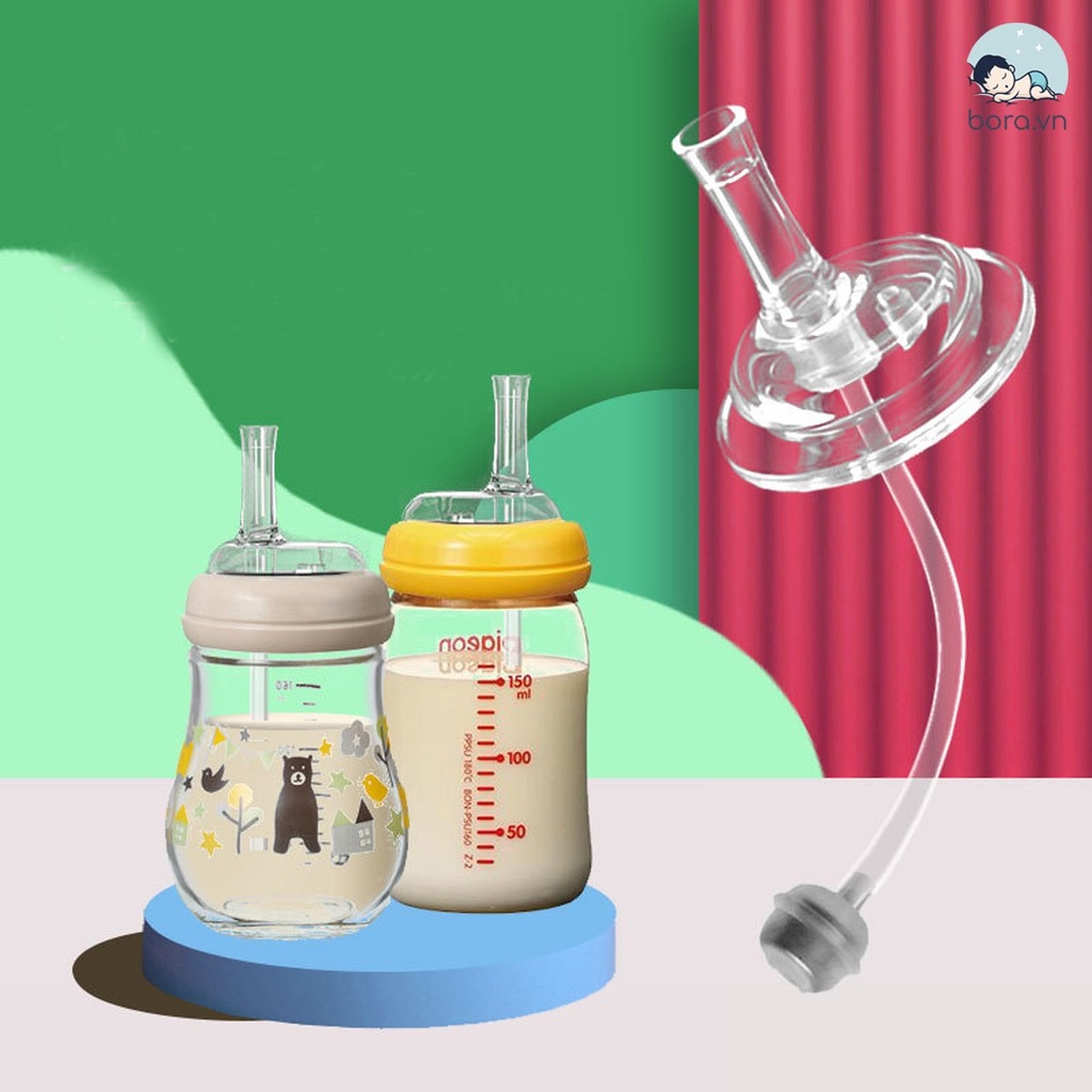 Ống tập hút bình sữa Moyuum phù hợp với bình cổ rộng - MyBaby