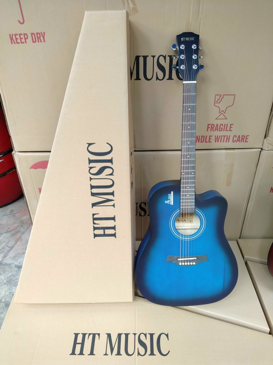 Đàn guitar giá rẻ - Đàn Guitar Acoustic 41 (dáng D Cutaway) Có Ty Chỉnh Cần Guitar Sinh Viên Giá Rẻ - 9