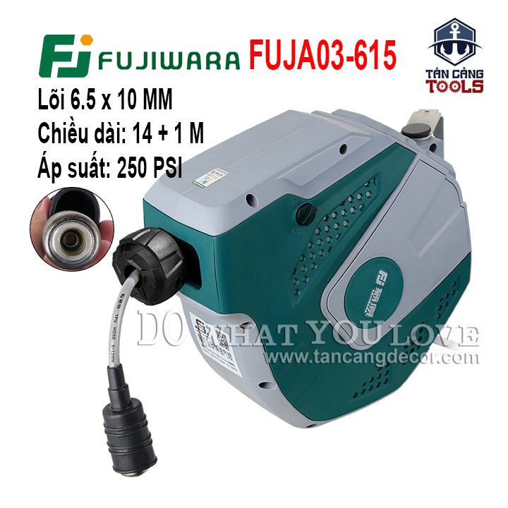 Bộ rút dây hơi tự động 15 mét fujiwara fuja03-615