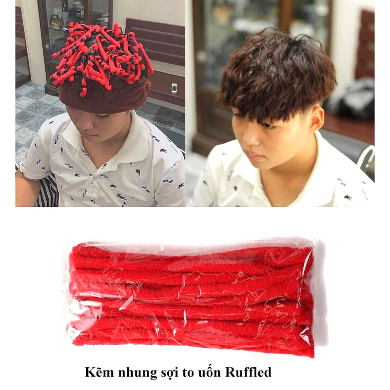 ❌giá sỉ❌ kẽm nhung uốn tóc sợi to uốn sợi kẽm ruffled , uốn premlock