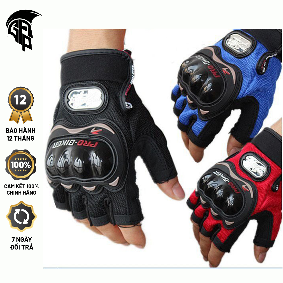 Găng tay phượt thủ pro biker - cắt ngón