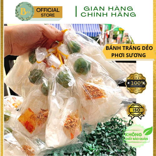 Bánh tráng dẻo phơi sương muối nhuyễn - 10 bịch bánh tráng xâu vò sa tế muối tỏi tắc tây ninh siêu ngon| đồ ăn vặt