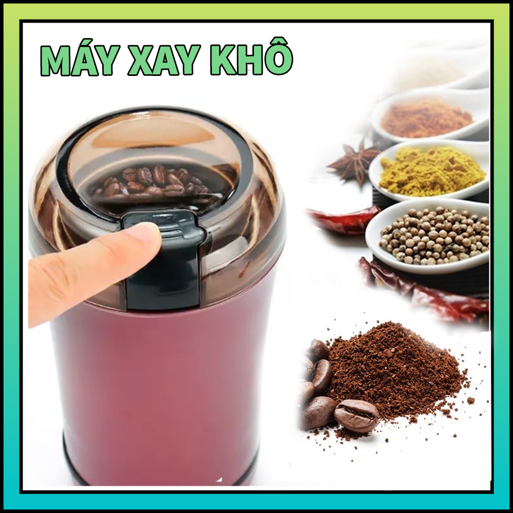 Máy nghiền bột ngũ cốc đa năng siêu tốc - xay caffe, ngũ cốc, bột, gia vị - máy xay gia vị, máy xay, máy xay nghiền bột ngũ cốc khô mini, máy xay mini cầm tay