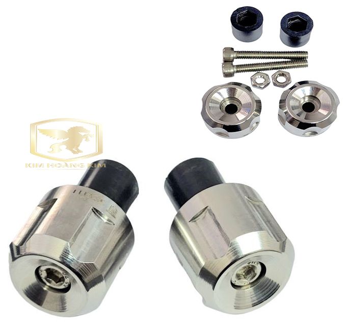 Cặp gù tay lái INOX 304 Phay 5 cạnh Salaya gắn các loại xe máy,Winner,Exciter,Wave,Sirius....cặp gù nặng 300g chống rung tay lái,chống đổ và trang trí Siêu Đẹp