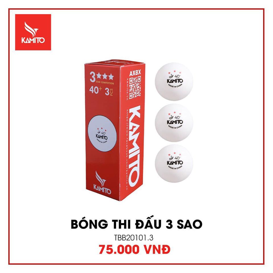Quả Bóng Bàn Kamito 3 sao