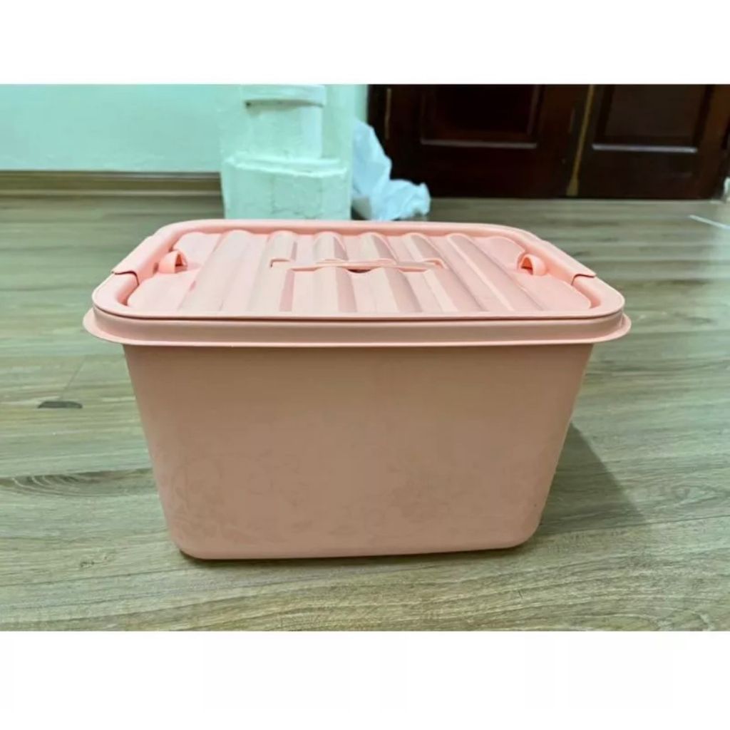 Thùng nhựa đựng đồ - Hộp đựng đồ chơi, dụng cụ đa năng có bánh xe có quai xách Hokori Việt Nhật.