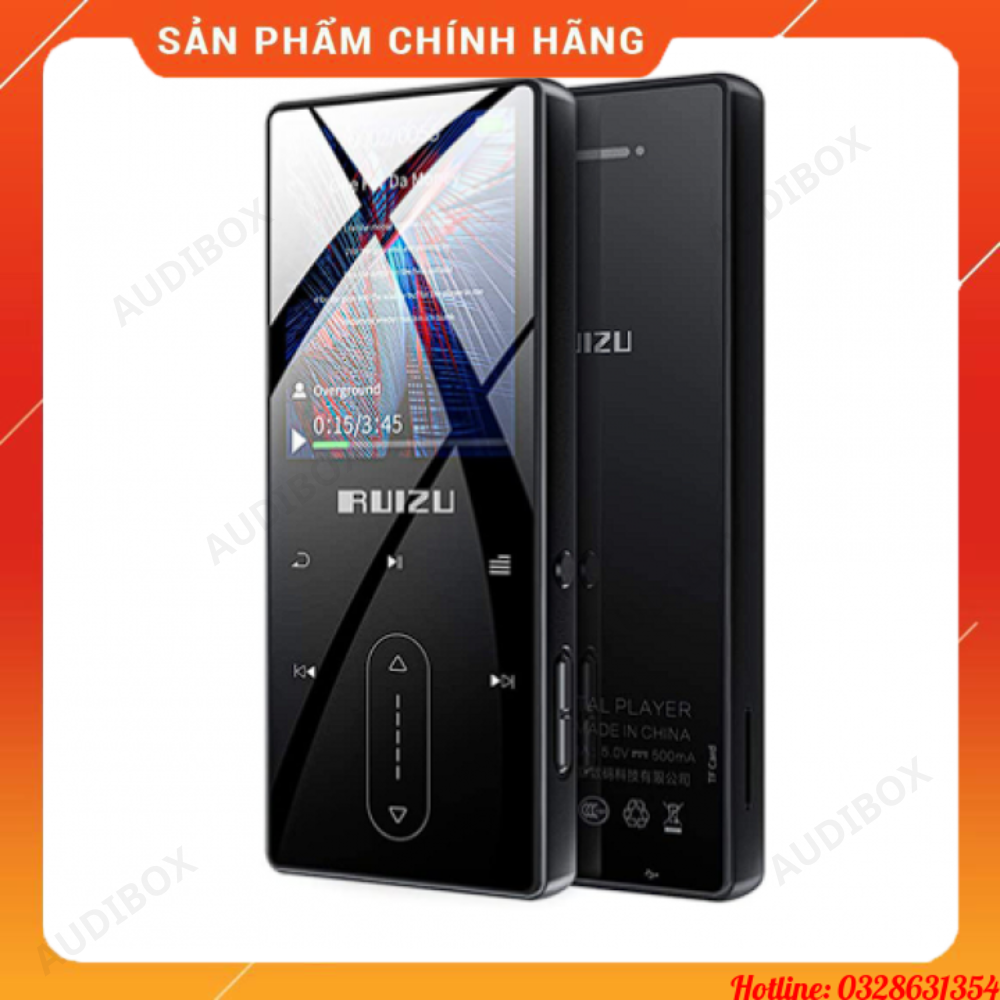 Máy nghe nhạc MP3/Lossless thời trang 8GB, kết nối Bluetooth | Ruizu D22