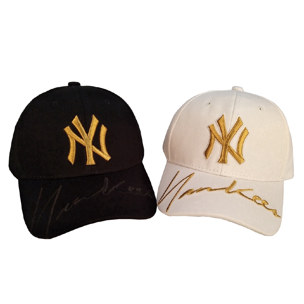 MLB Cap Gold Mark Yankees Hat Fashion Tide Brand Baseball Cap Winter Ladies Hat