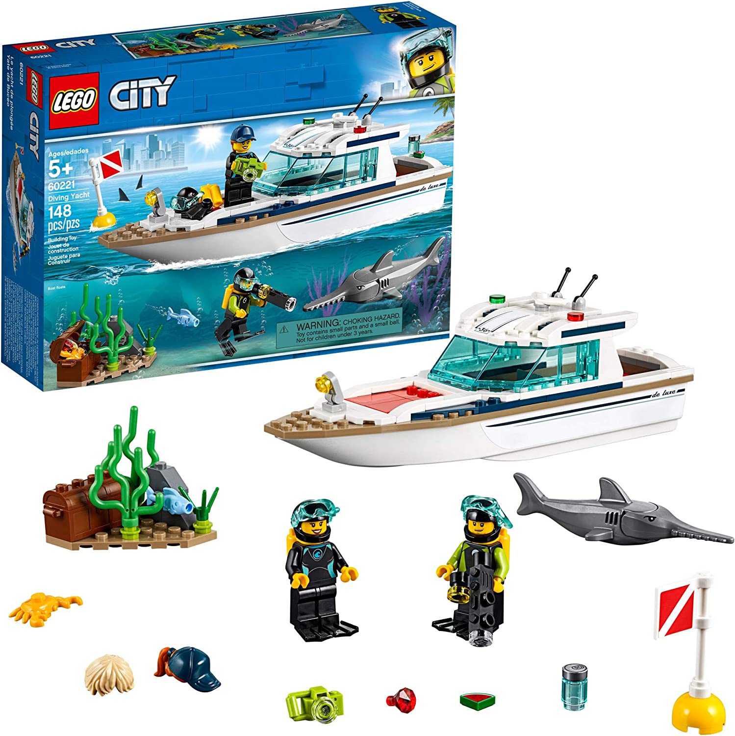 Đồ chơi lego city - thuyền buồm lặn biển - 60221