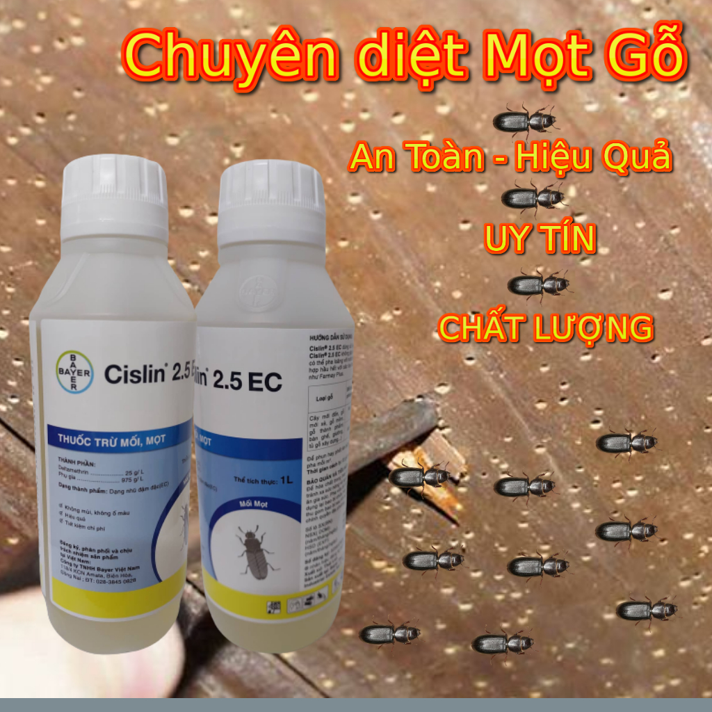 Thuốc diệt Mối, Mọt Cislin 2.5EC 1lit - sản phẩm của Bayer Đức