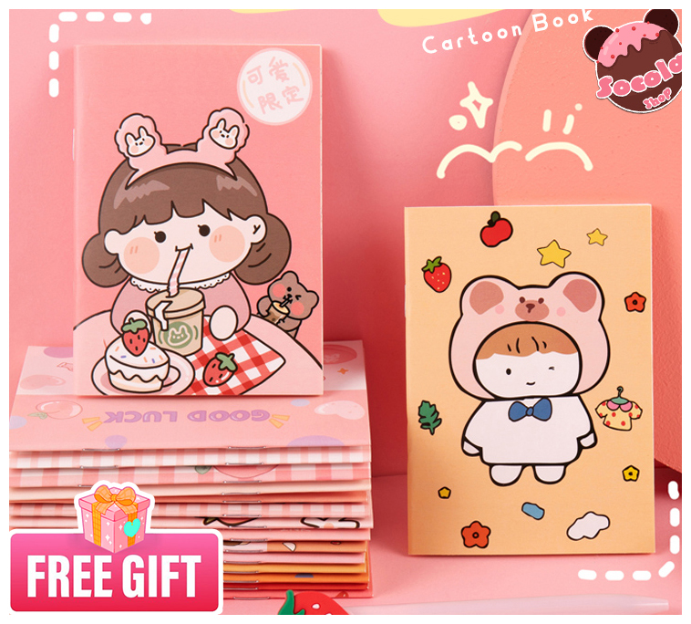 [HCM]Set 4 cuốn sổ tay mini mẫu hoạt hình mới siêu đáng yêu