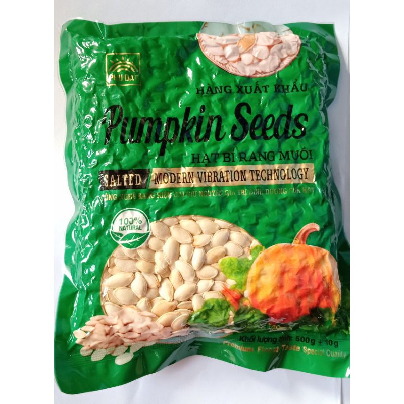 Hạt bí rang muối siêu sạch gói 500g