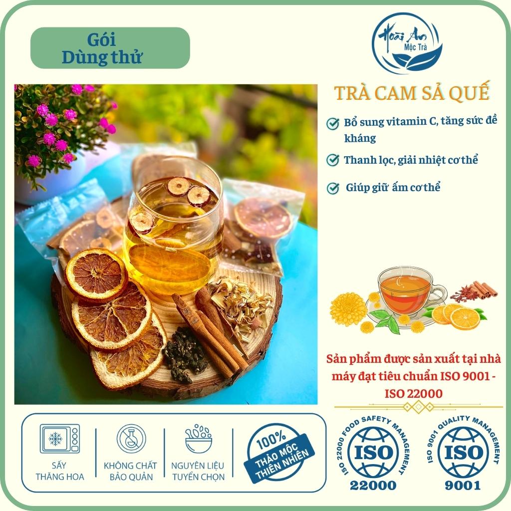 Trà Cam Sả Quế - Gói 15g - Giúp bổ sung Vitamin C, tăng cường sức đề kháng, thanh lọc giải nhiệt