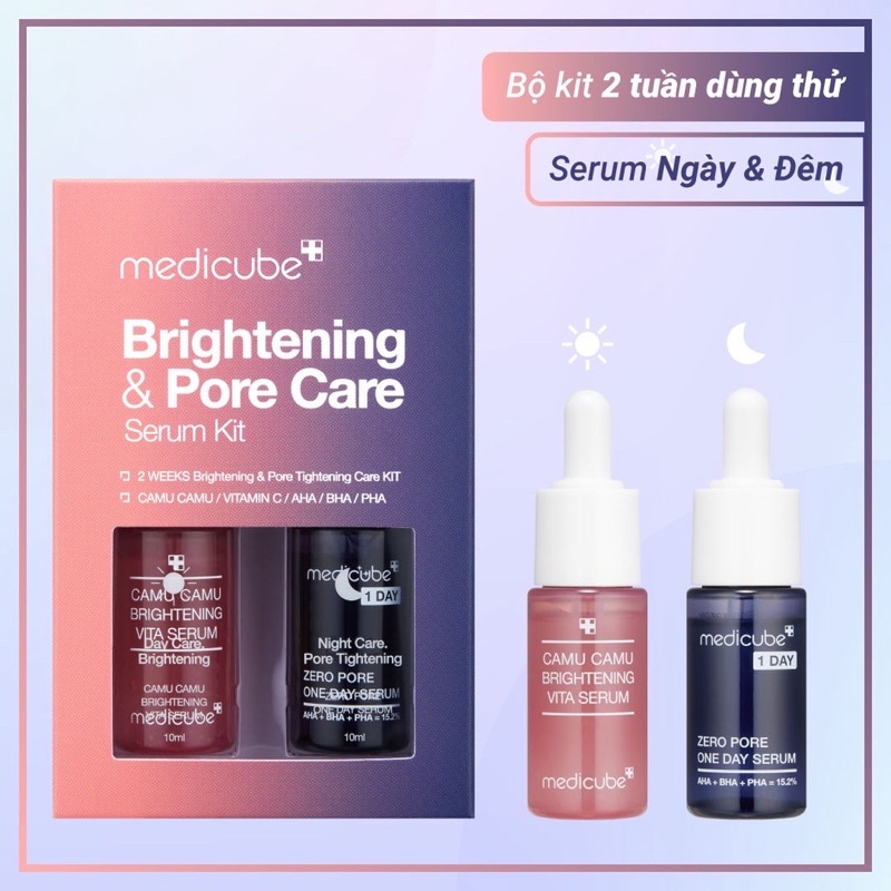 Set dưỡng da Mini nhỏ lỗ chân lông và mờ sẹo thâm