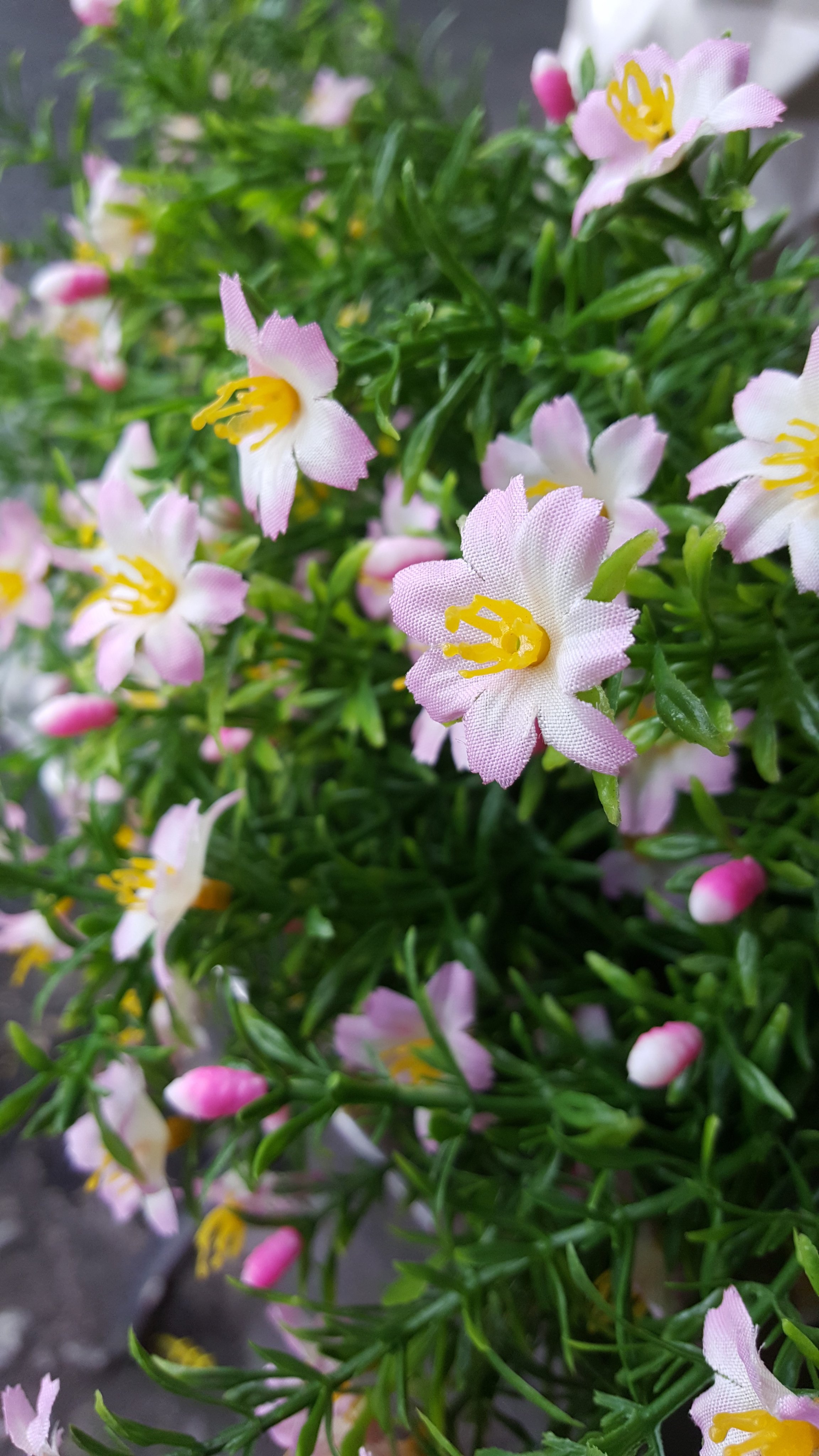 1 bụi Hoa mười giờ giả 6 nhánh - Hoa giả - Hương Flower