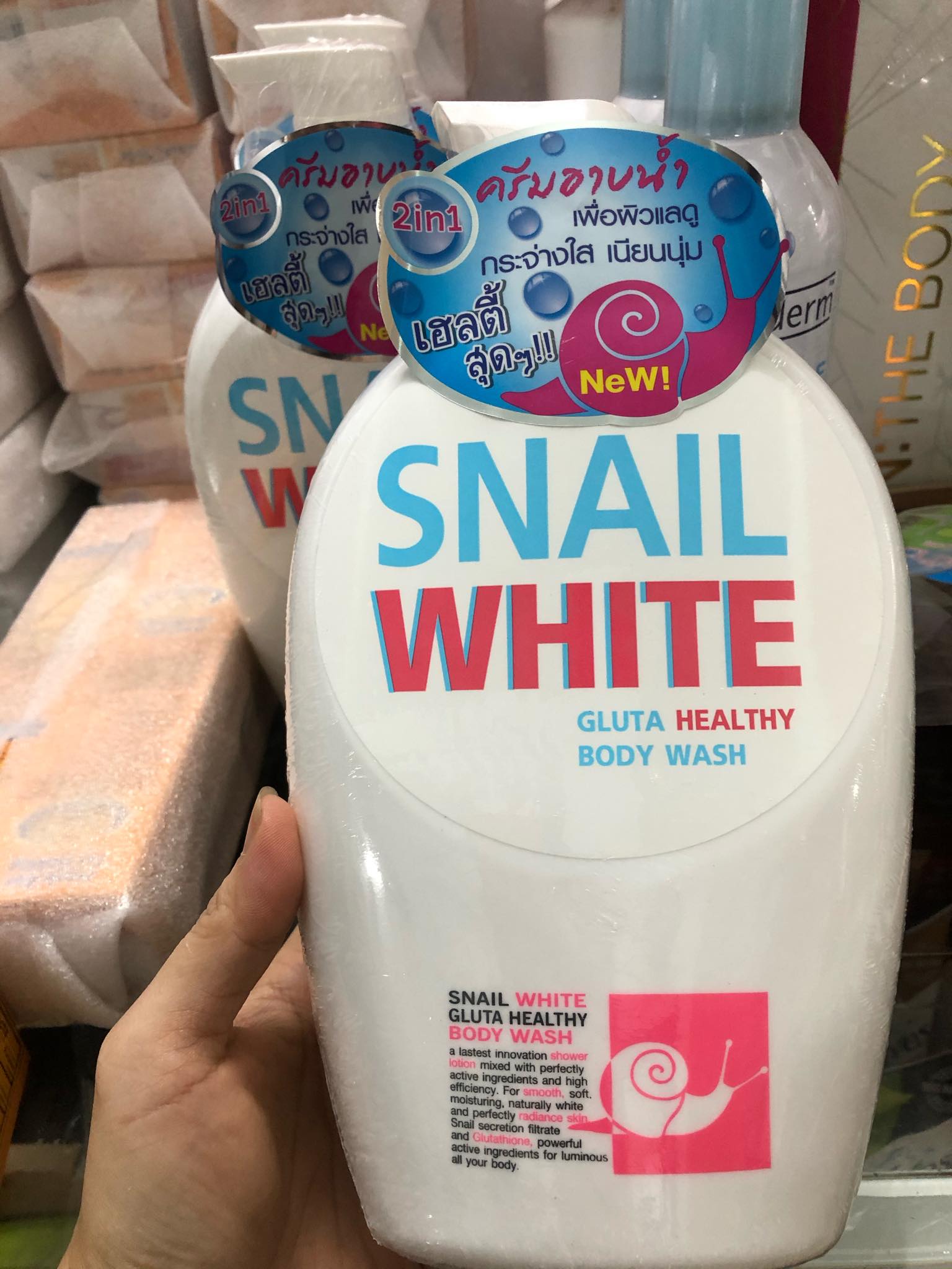 Sữa tắm snail white 800ml