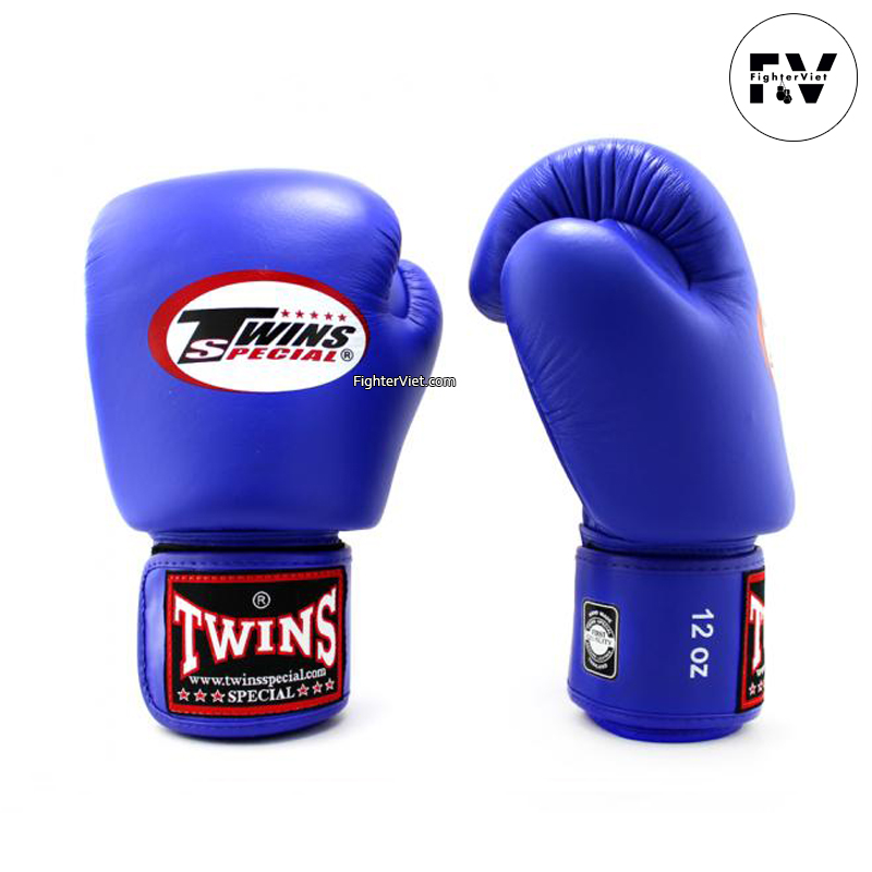 Găng Boxing Twins BGVL3 Velcro Gloves – Xanh Dương
